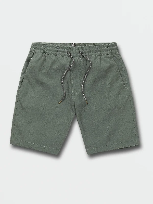 Men's adventure-ready travel shorts-Frickin Elastic Waist Shorts - Dark Forest