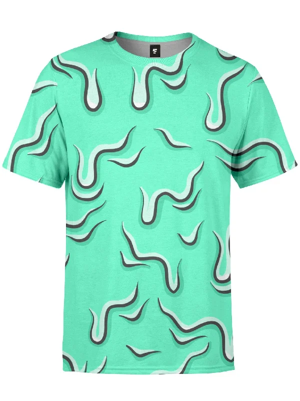 Men's summer-ready t-shirt-Drippy (Teal) Unisex Crew