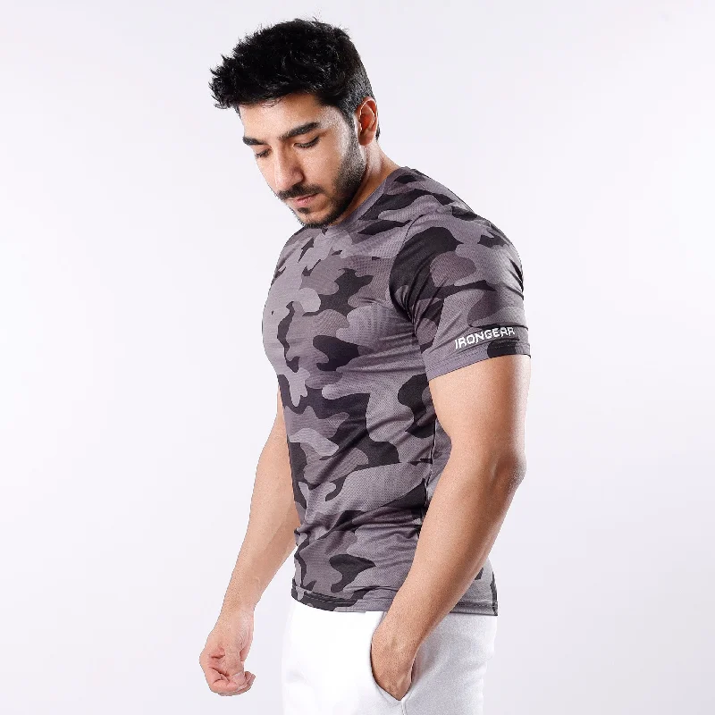 Men's iconic design t-shirt-Muscle Shirt Grey Camo