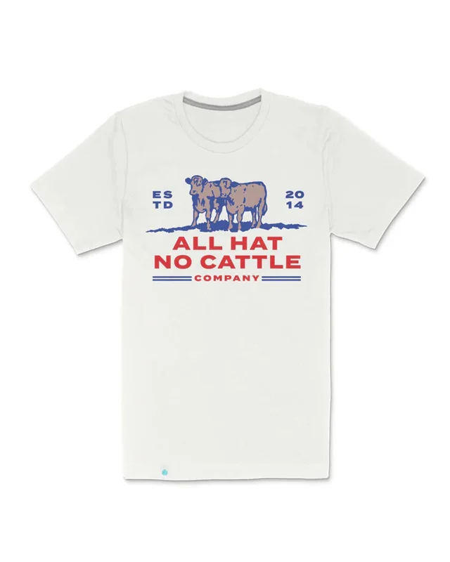 Men's bold graphic t-shirt-All Hat No Cattle S/S T-Shirt