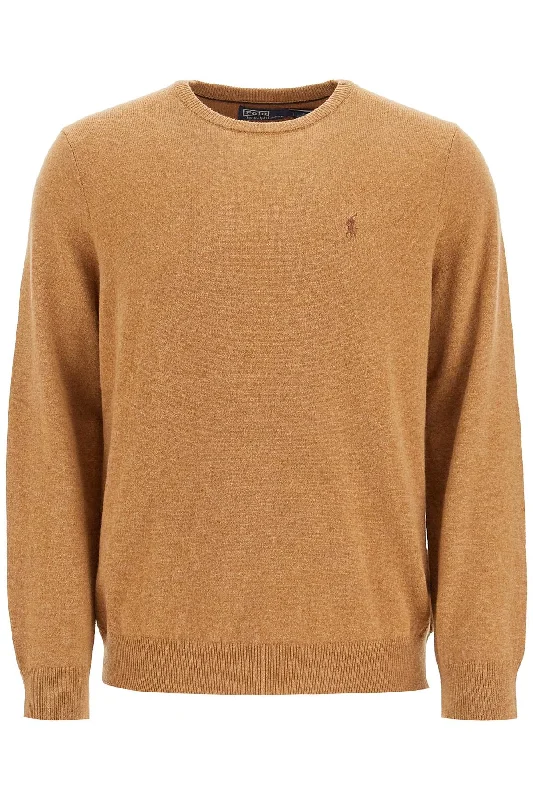 Men's biking sweatshirt-Polo Ralph Lauren Men's Wool Pullover With Pony Embroidery