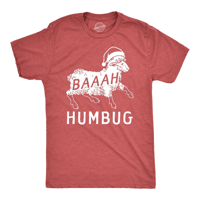 Men's lightweight active t-shirt-Baaah Humbug Men's T Shirt