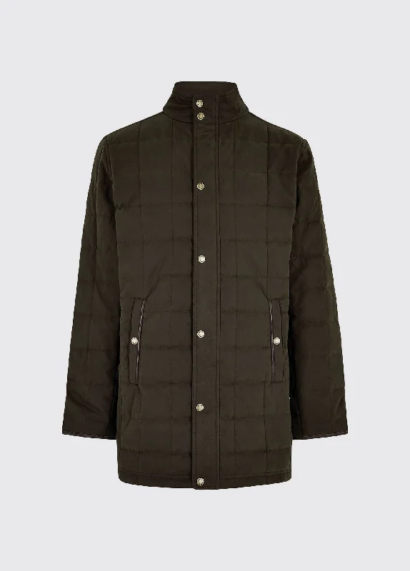 Men's comfortable field jacket-Cashel Quilted Jacket - Verdigris