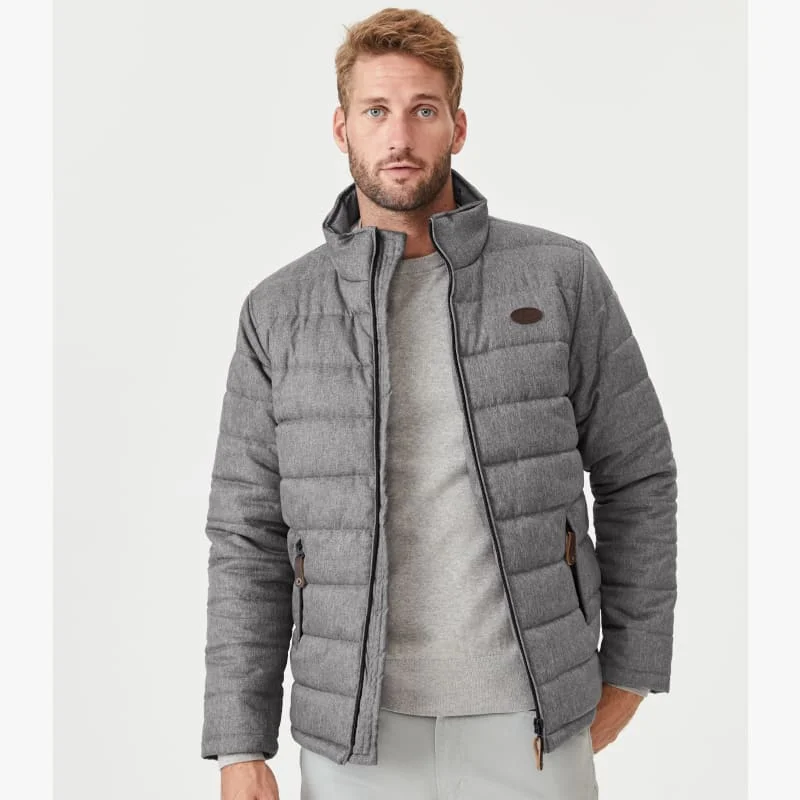 Men's weatherproof puffer jacket-Patterson Creek Jacket - Grey Marle