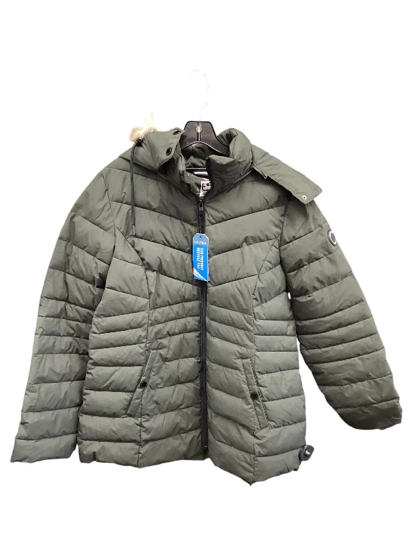 Men's antibacterial utility jacket-Jacket Puffer & Quilted By Nautica In Green, Size: Xl