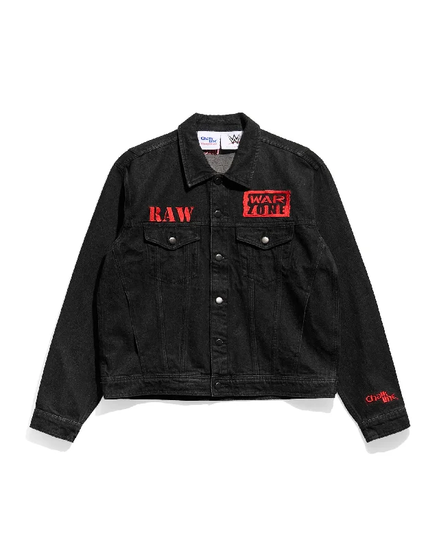 Men's breathable windbreaker-Raw is War Denim Jacket