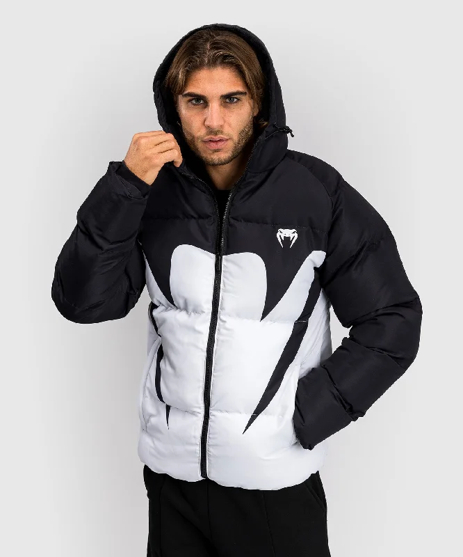 Men's performance utility jacket-Venum Attack Down Jacket - Black/Ice