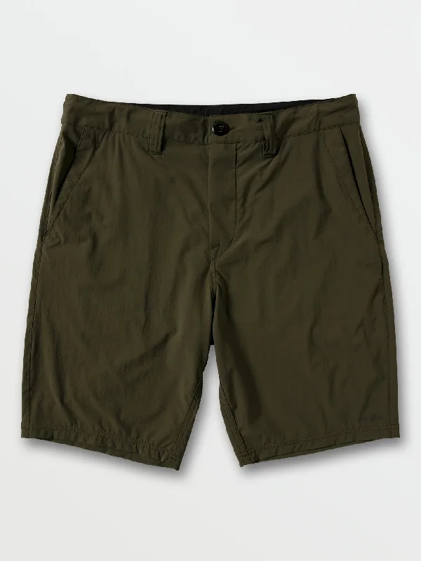 Men's comfortable hiking shorts-Bohnes Hybrid Shorts - Military