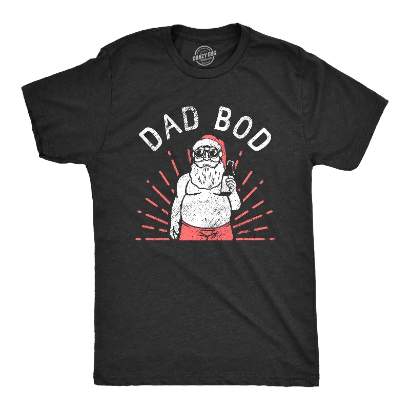 Men's sport-inspired t-shirt-Dad Bod Santa Men's T Shirt