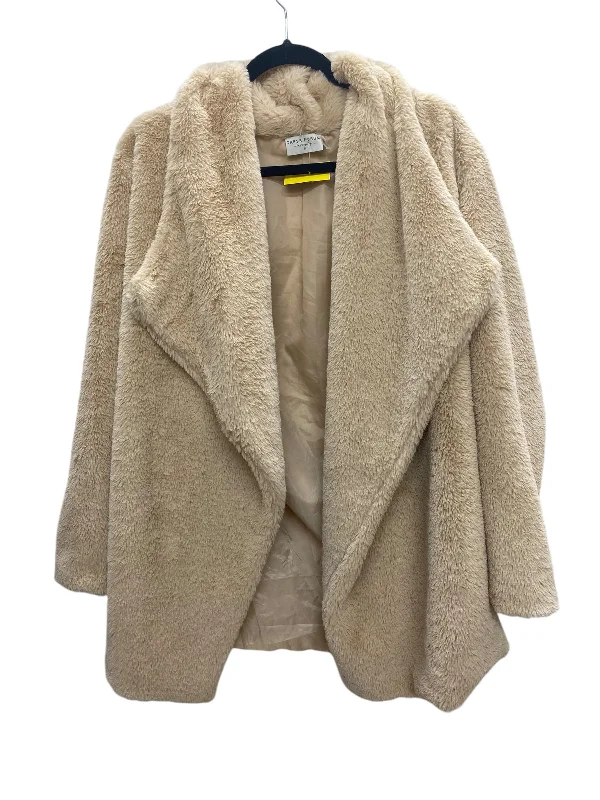 Men's summer trench coat-Jacket Faux Fur & Sherpa By Dress Forum In Tan, Size: S