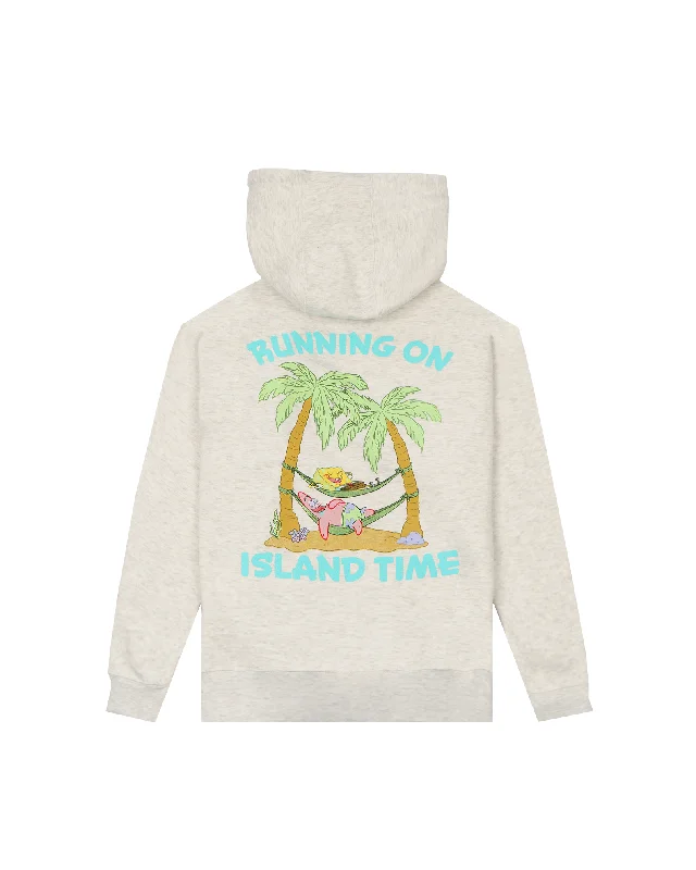 Men's gym-ready athletic hoodie-Spongebob SqaurePants X Jack's " Island Time" Pullover Hoodie