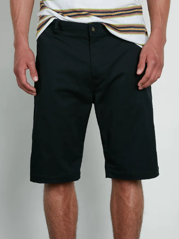 Men's sporty casual shorts-Vmonty Stretch Pants - Black