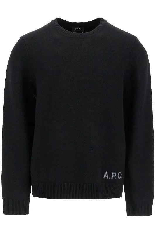 Men's outdoor knit-A.P.C. Men's 'Compact Wool Edward Pullover Sweater