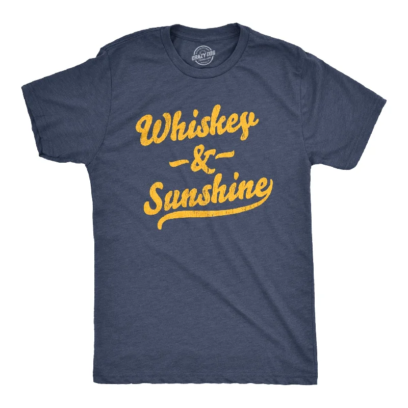 Men's pre-shrunk t-shirt-Whiskey And Sunshine Men's T Shirt