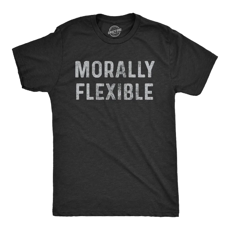 Men's pre-shrunk t-shirt-Morally Flexible Men's T Shirt