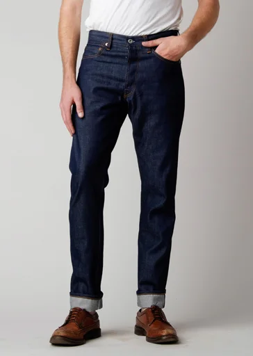 Men's versatile travel wear pants-First Standard Hi-Rise Skinny Jean - 14oz Raw Cone Denim