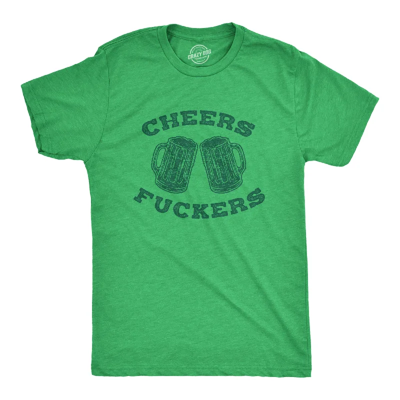 Men's sport-inspired t-shirt-Cheers Fuckers Men's T Shirt