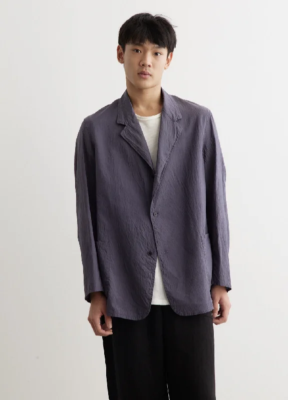 Men's sporty bomber jacket-Cotton Silk Jacket