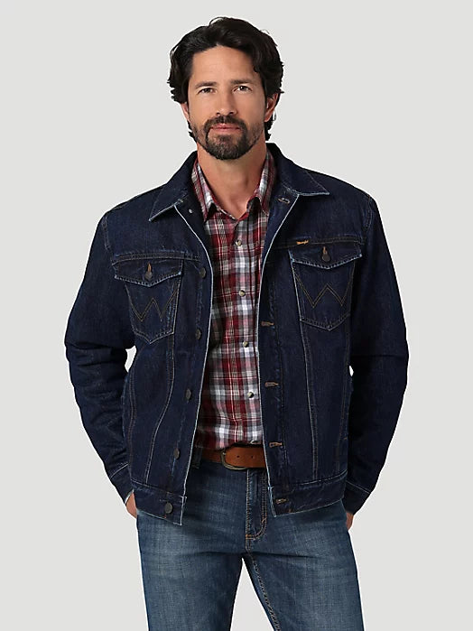 Men's breathable utility coat-Wrangler Men's Retro Unlined Denim Jacket