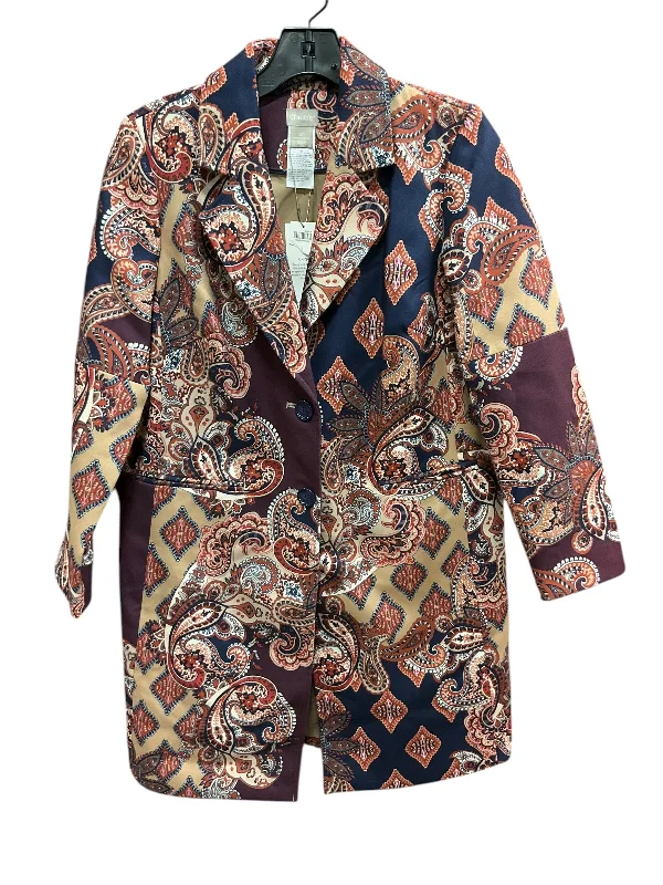 Men's ultra-breathable utility jacket-Jacket Other By Chicos In Paisley Print, Size: S