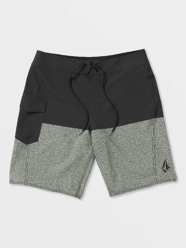 Men's organic running shorts-Manic Boardshorts - Black Combo