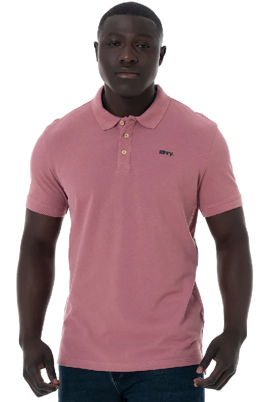 Men's tech-fabric t-shirt-Branded Golfer _ 151883 _ Rose