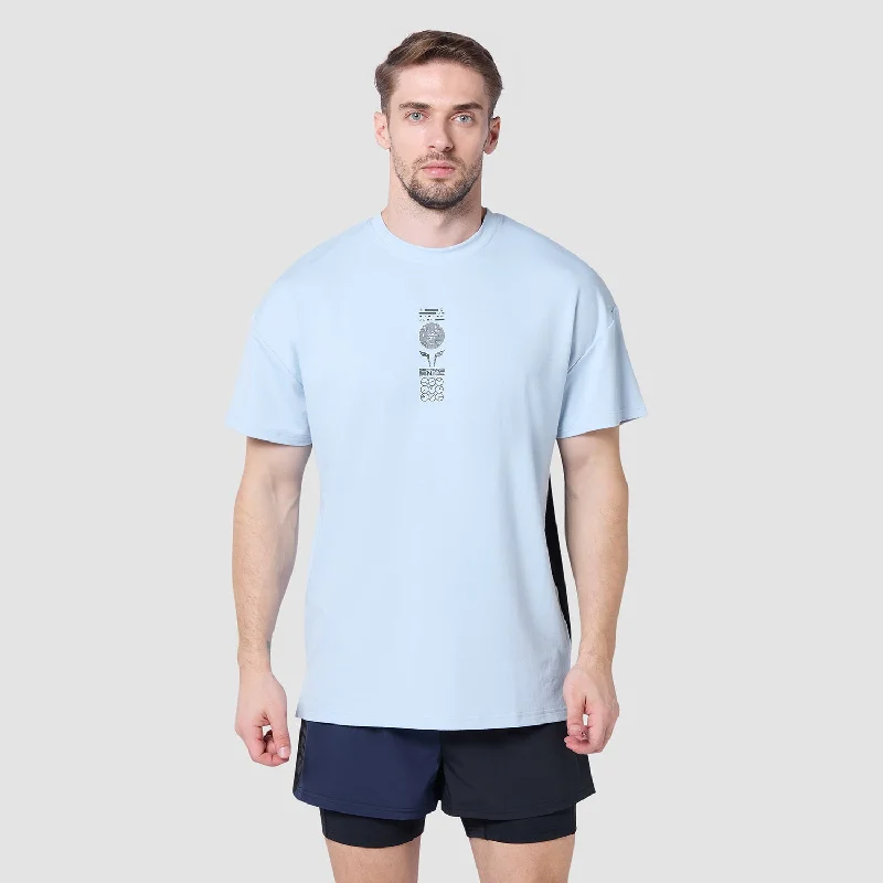 Men's comfy lounge t-shirt-Urban Oversized Tee -  Skyway