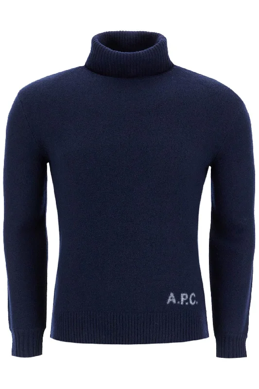 Men's winter sweatshirt-A.P.C. Men's Walter High-Neck Pullover