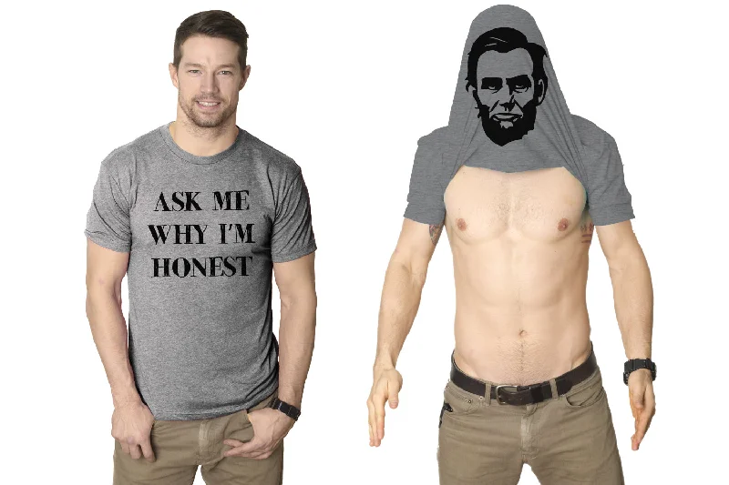 Men's soft-touch t-shirt-Ask Me Why I'm Honest Men's T Shirt