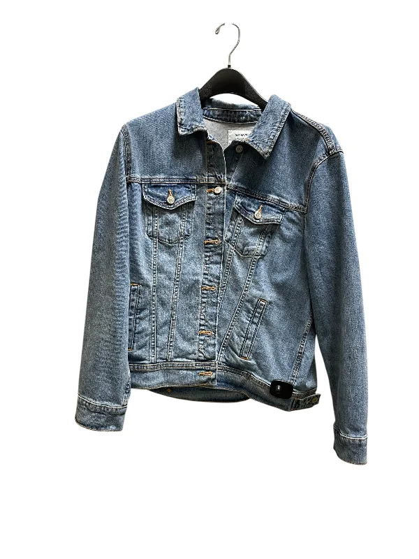 Men's pre-shrunk denim jacket-Jacket Denim By Old Navy In Blue Denim, Size: Xl