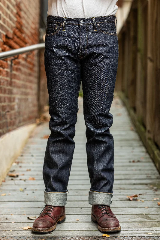 Men's performance work pants-The Flat Head 3002 Slim Tapered - 14.5oz Selvedge Denim (Unsanforized)