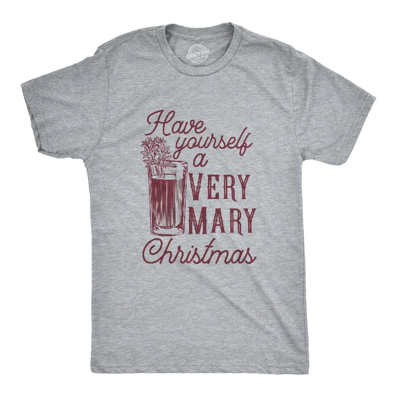 Men's fun print t-shirt-Have Yourself A Very Mary Christmas Men's T Shirt