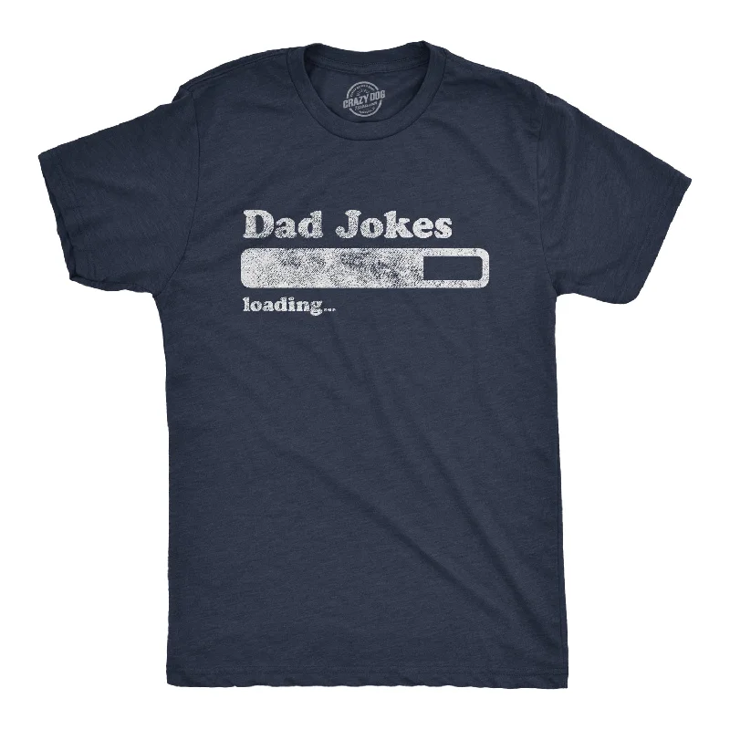 Men's soft-touch t-shirt-Dad Jokes Loading Men's T Shirt