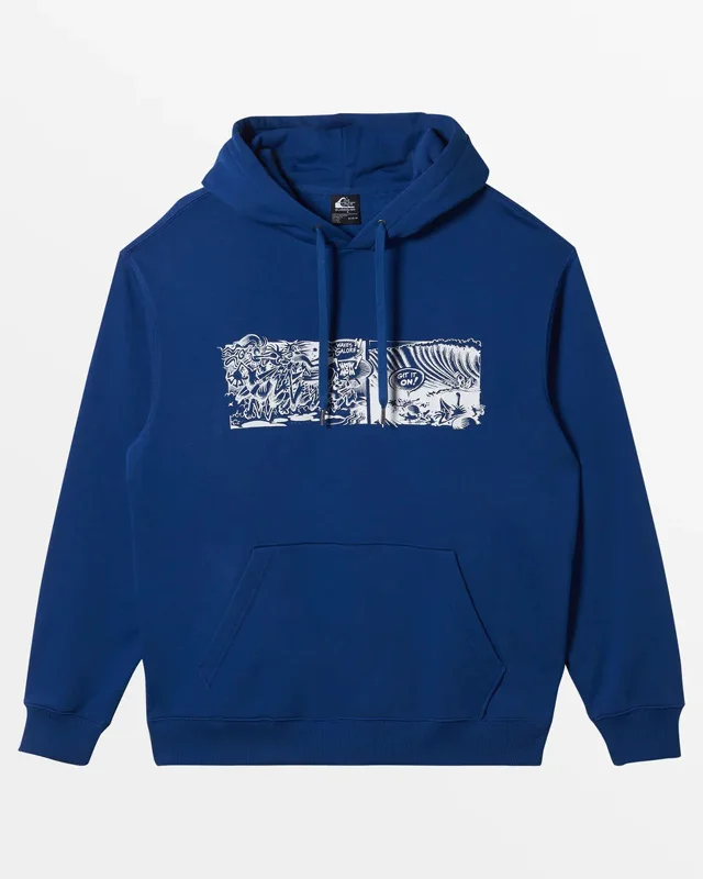 Men's performance running hoodie-Rick Griffin Huzzah Hoodie