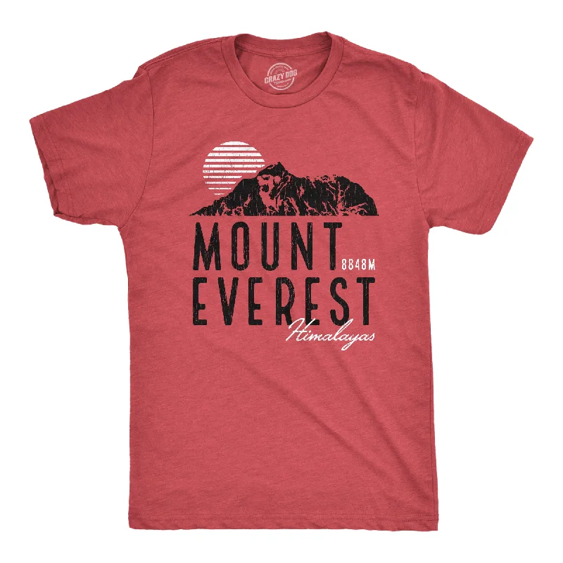 Men's quick-drying t-shirt-Retro Mount Everest Men's T Shirt