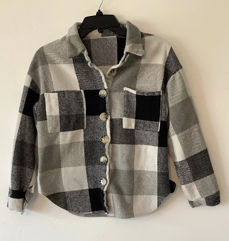 Men's quick-dry puffer jacket-Jacket Shirt By Cmf In Plaid Pattern, Size: S