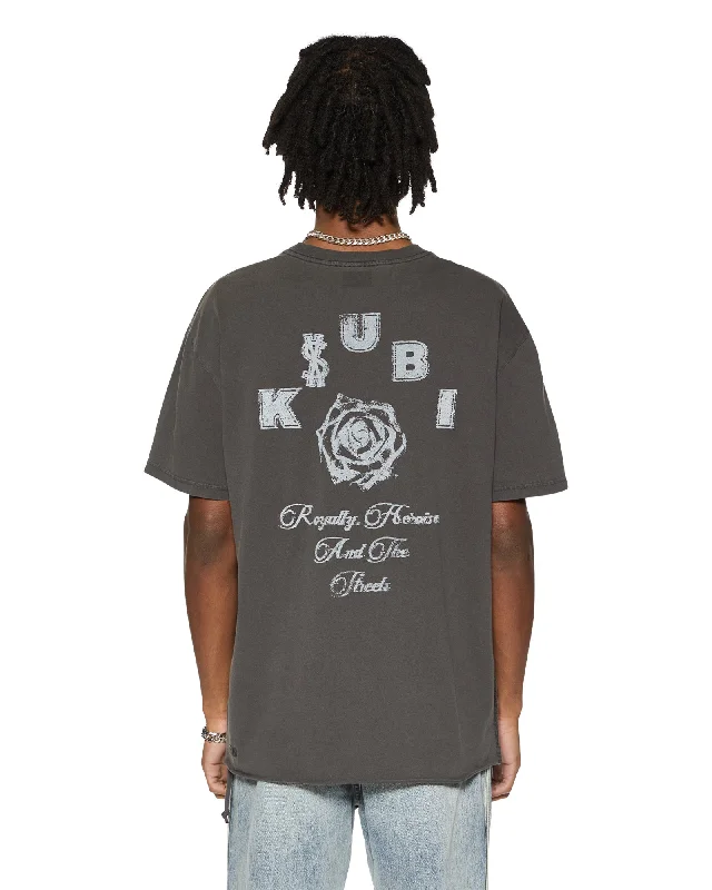 Men's lightweight active t-shirt-LOCK UP BIGGIE SS TEE FADED BLACK