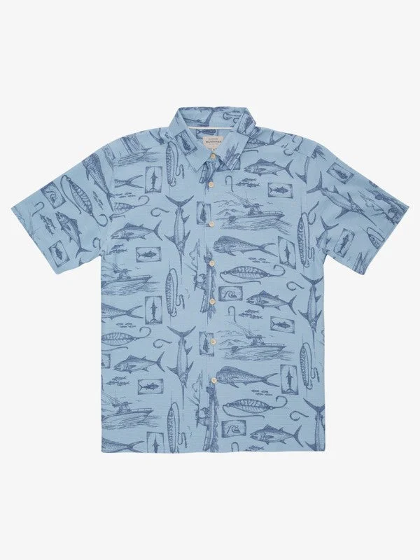 Men's organic gym wear shirt-Quiksilver Short Sleeve Men's Woven Shirts