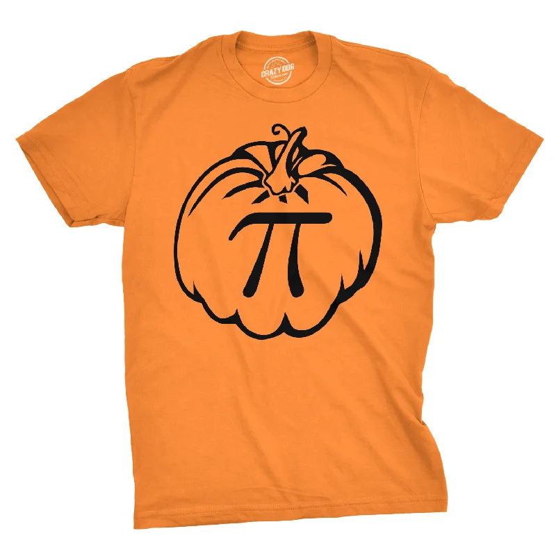 Men's nature-inspired graphic t-shirt-Pumpkin Pi Men's T Shirt