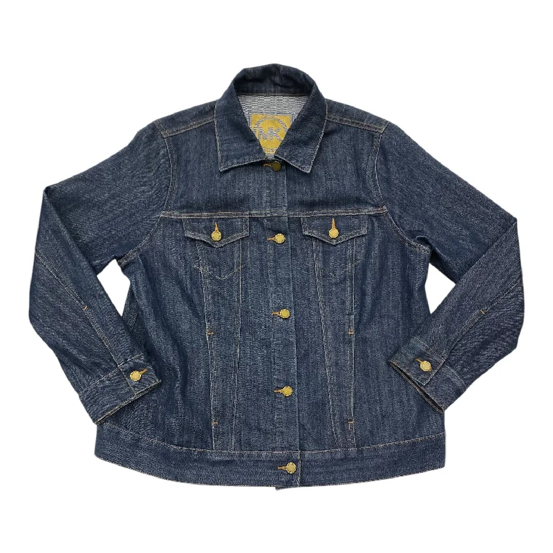 Men's performance field jacket-Jacket Denim By Michael Kors In Blue Denim, Size: Osfm