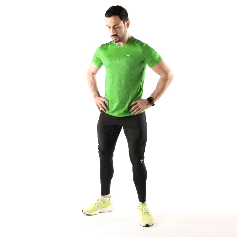 Men's soft-touch t-shirt-Muscle Shirt Laser Green