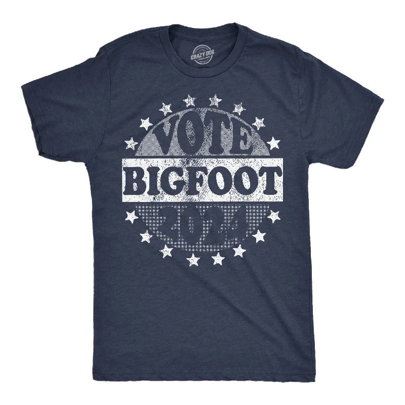 Men's heavyweight t-shirt-Vote Bigfoot 2024 Men's T Shirt