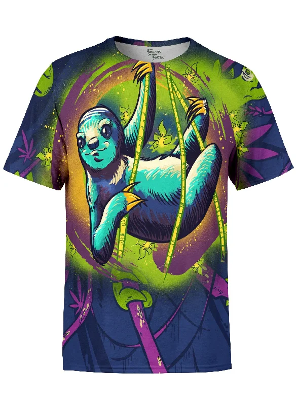 Men's iconic design t-shirt-Sloth Life Unisex Crew