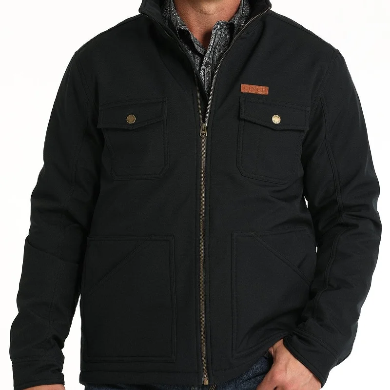 Men's quick-dry windbreaker-Cinch Men's Concealed Carry Bonded Jacket in Black