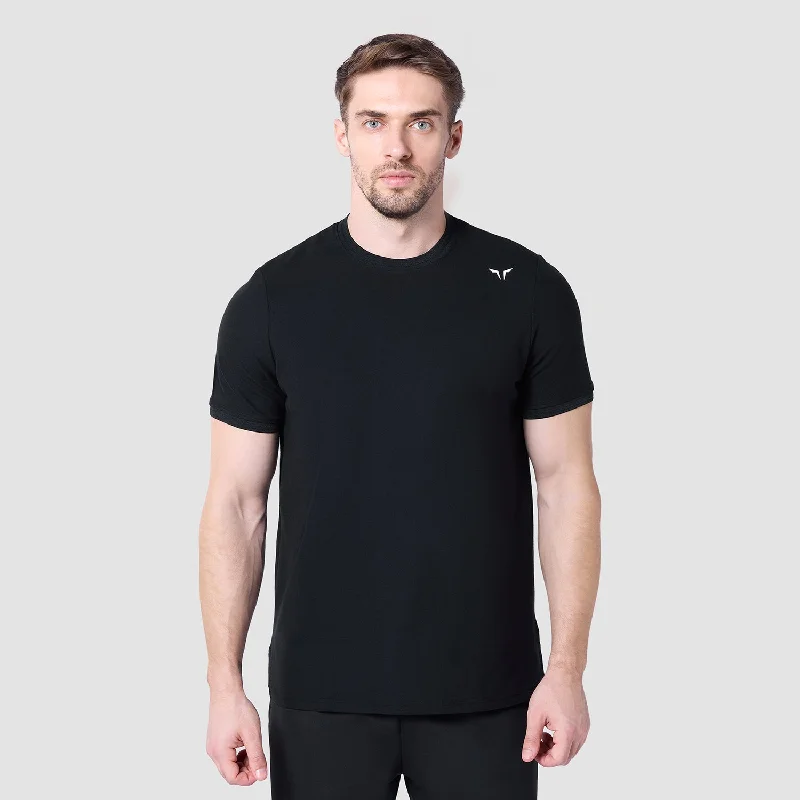 Men's comfy lounge t-shirt-Core Crew Cut Tee - Black