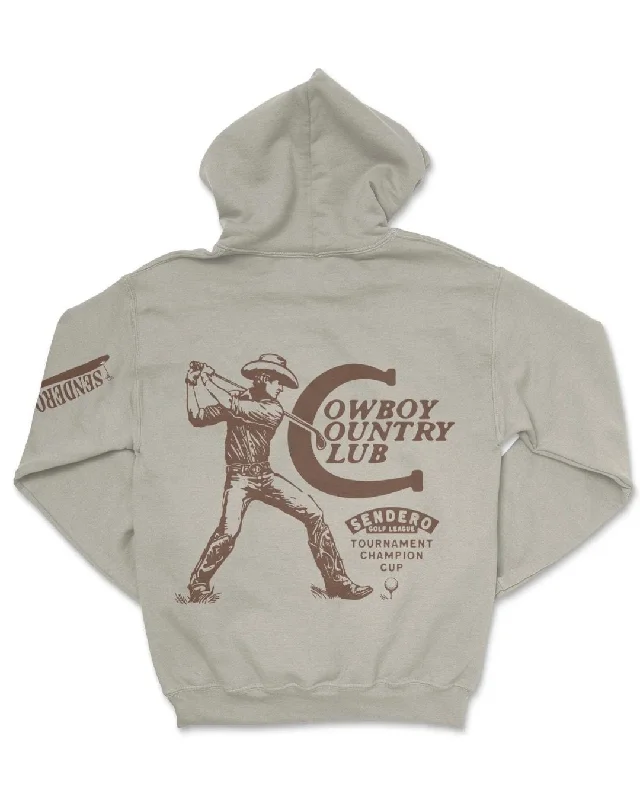 Men's antibacterial casual hoodie-Cowboy Country Club Hoodie