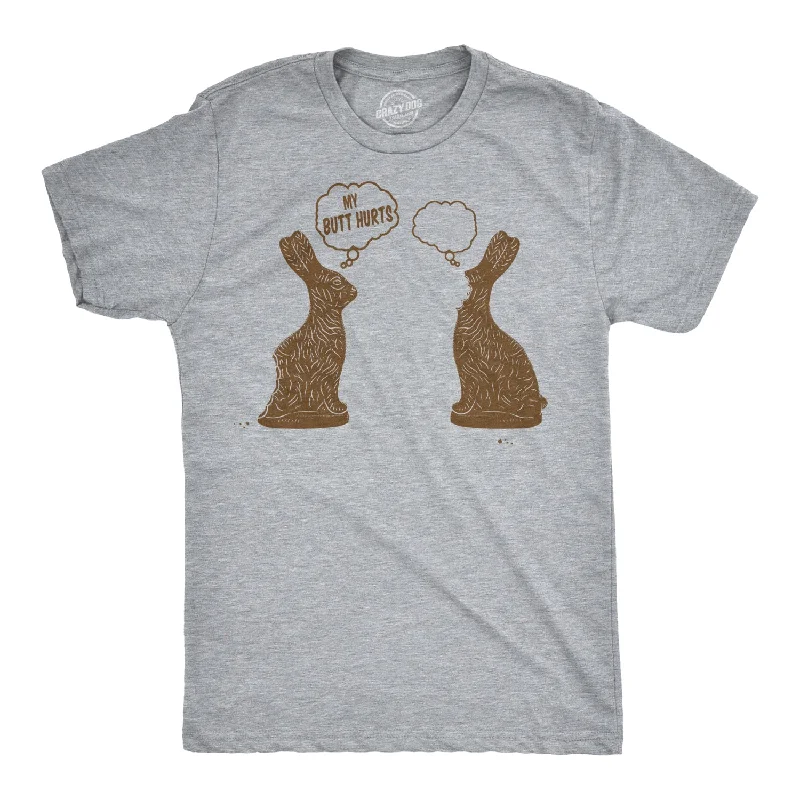 Men's relaxed fit casual t-shirt-Faceless Chocolate Bunny Men's T Shirt