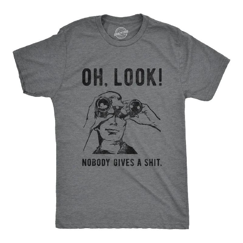 Men's comfy lounge t-shirt-Oh Look Nobody Gives A Shit Men's T Shirt