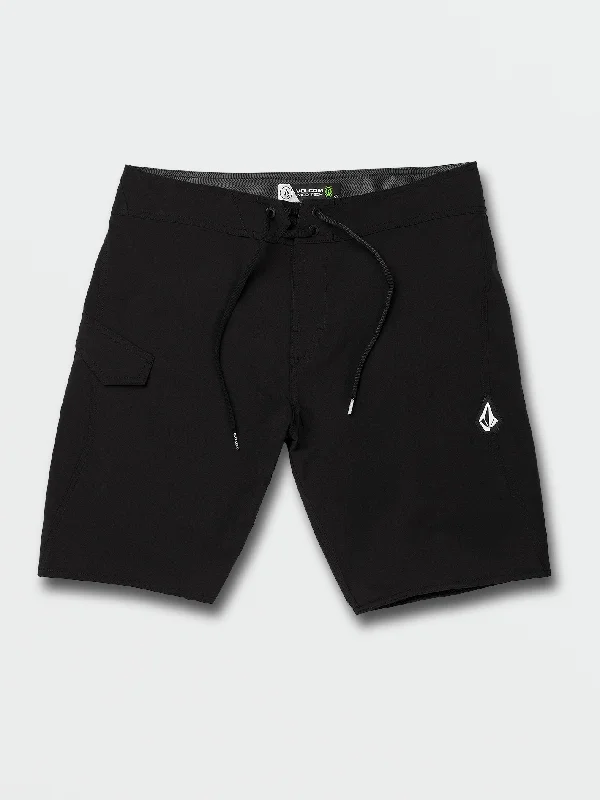 Men's antibacterial running shorts-Lido Solid Mod Trunks - Black