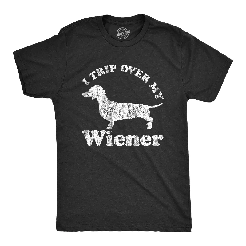 Men's sustainable material t-shirt-I Trip Over My Wiener Men's T Shirt